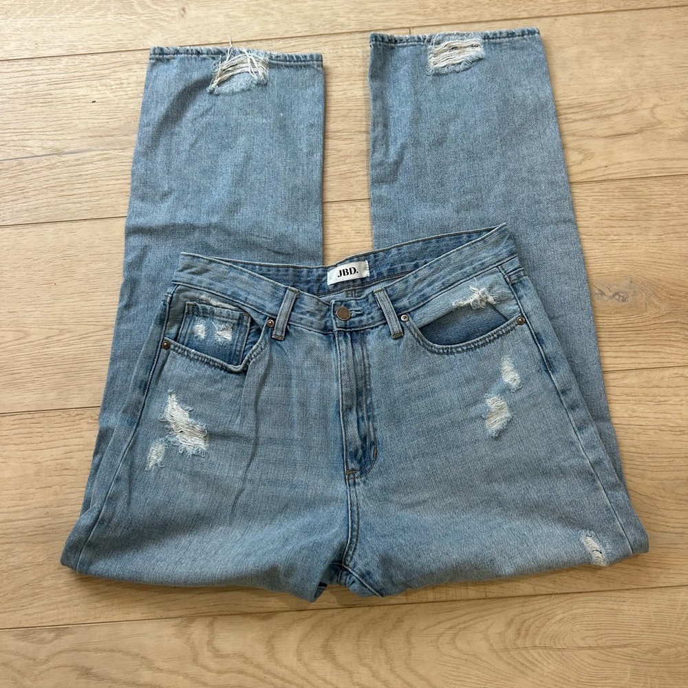 JBD women’s  Light Blue Distressed Jeans